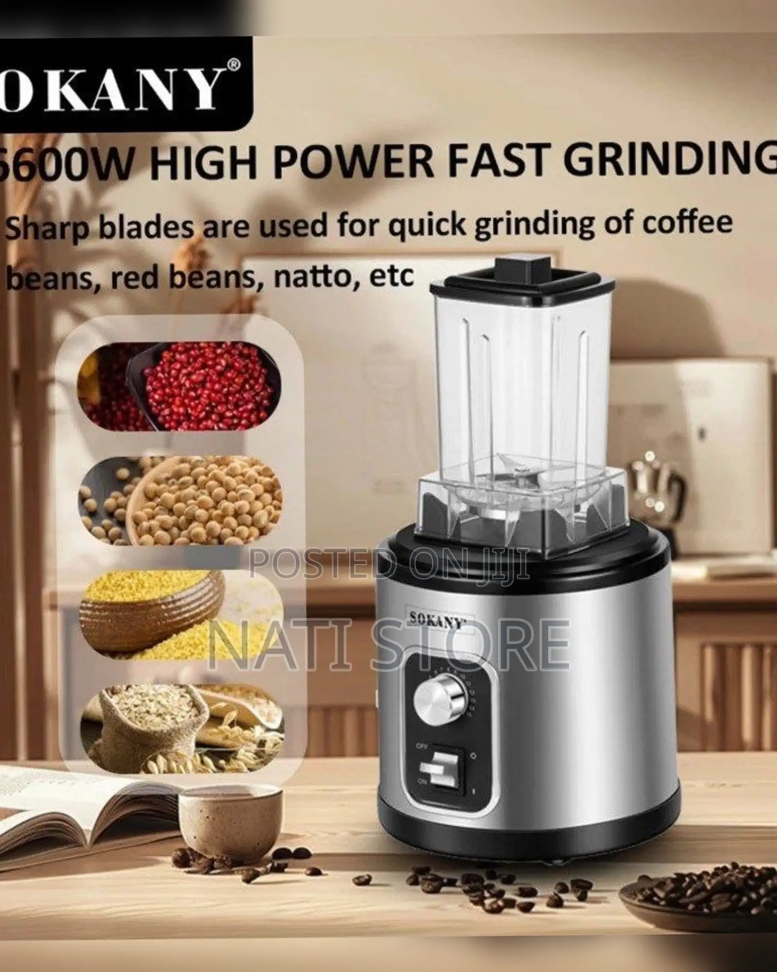 2in1 Sokany Multi-Purpose Blender