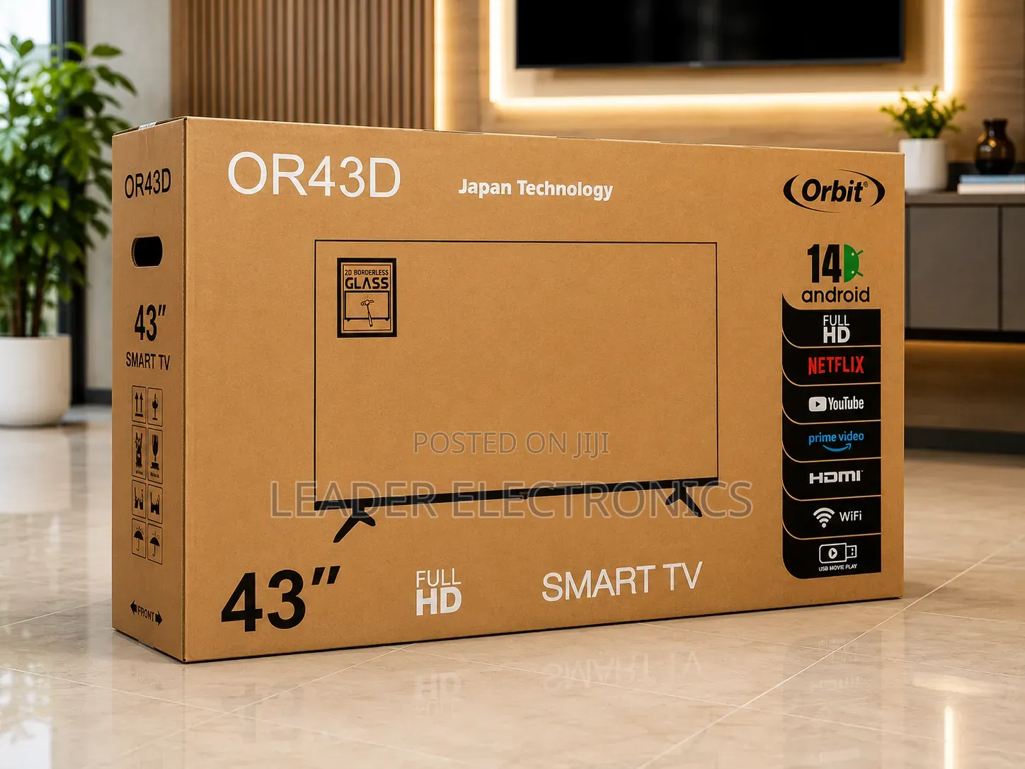 Orbit Tv 43" Smart Android Tv – New Arrival | Smart Entertainment