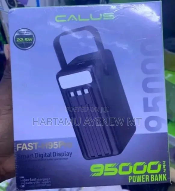 Calus ≈100,000 Mah Primium Quality Power Bank 20+ Phones Fast Charging