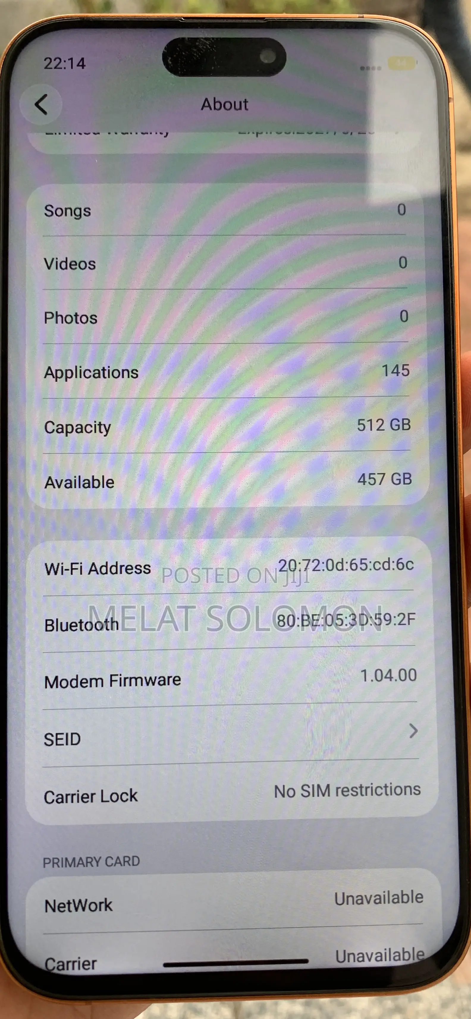 New Mobile Phone 512 GB Orange