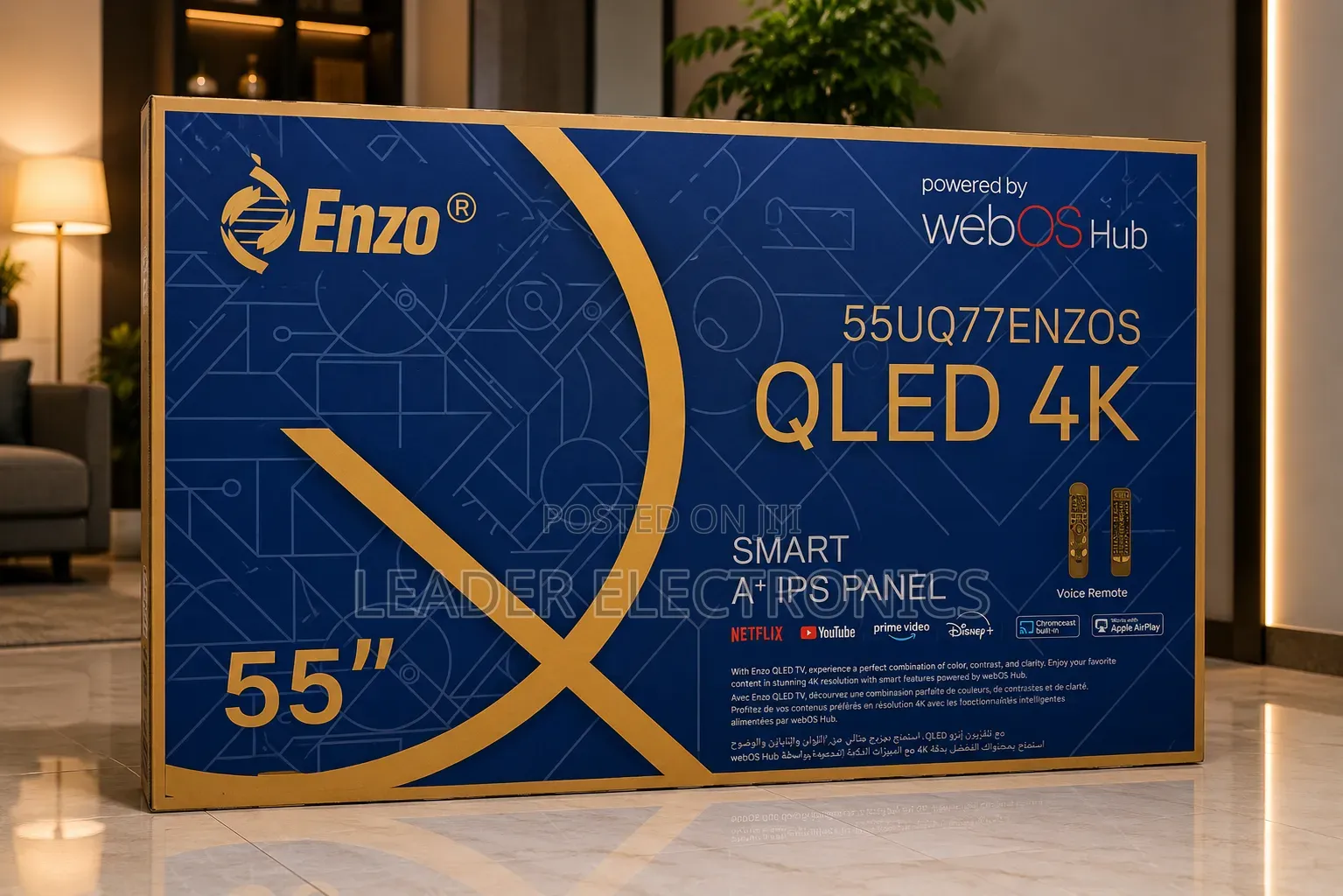 Enzo Tv 55" Smart Webos Hub | Uhd Qled – Premium Entertainment