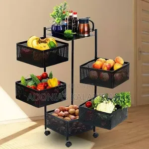 5 Layer Moveable Kitchen Storage Rack