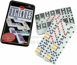 Double Dot Domino 9 Colours (Set 55, Dominoes)