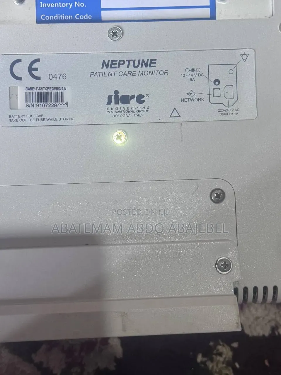 Neptune Patient Monitor