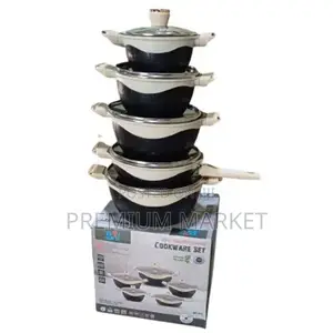 Bw 10pcs Non-Stick Ceramic Cookware Set