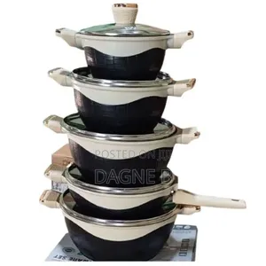 Bw 10pcs Non-Stick Ceramic Cookware Set
