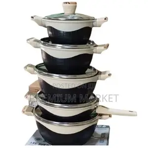 Bw 10pcs Non-Stick Ceramic Cookware Set