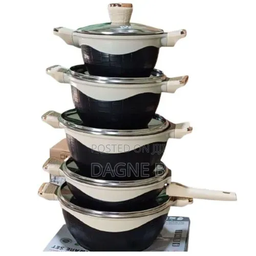 Bw 10pcs Non-Stick Ceramic Cookware Set