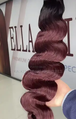 24 Inch 3pcs Burgundy Super Double Drawn Wave Human Hair