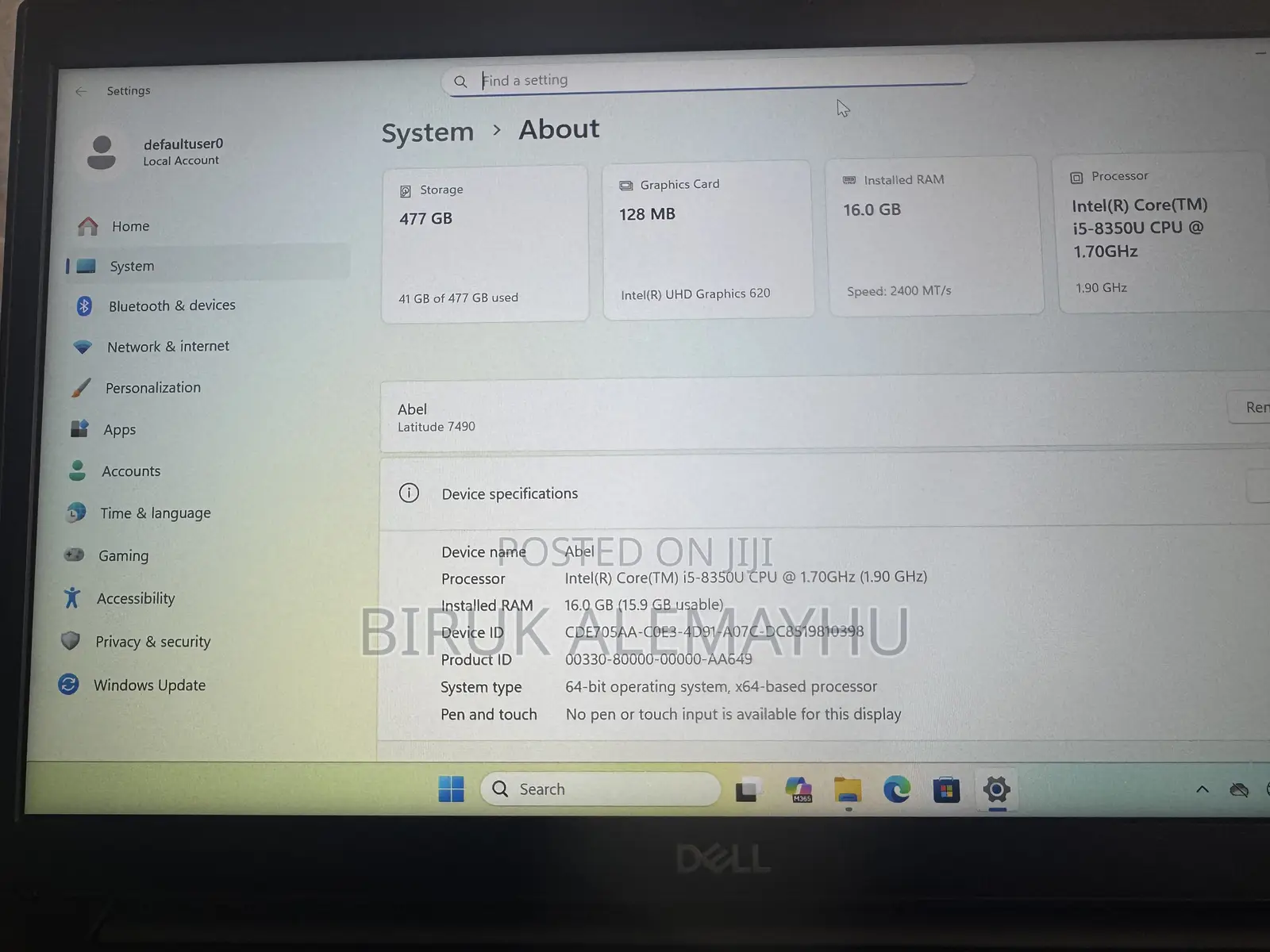 New Laptop Dell Latitude 5440 16GB Intel Core i5 SSD 512GB