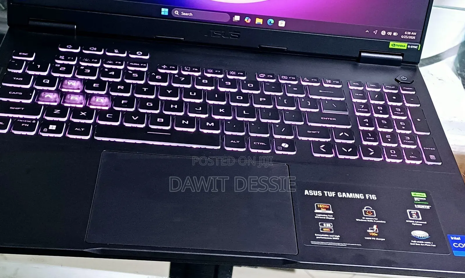 New Laptop Asus TUF Gaming F16 16GB Intel Core i7 SSD 1T