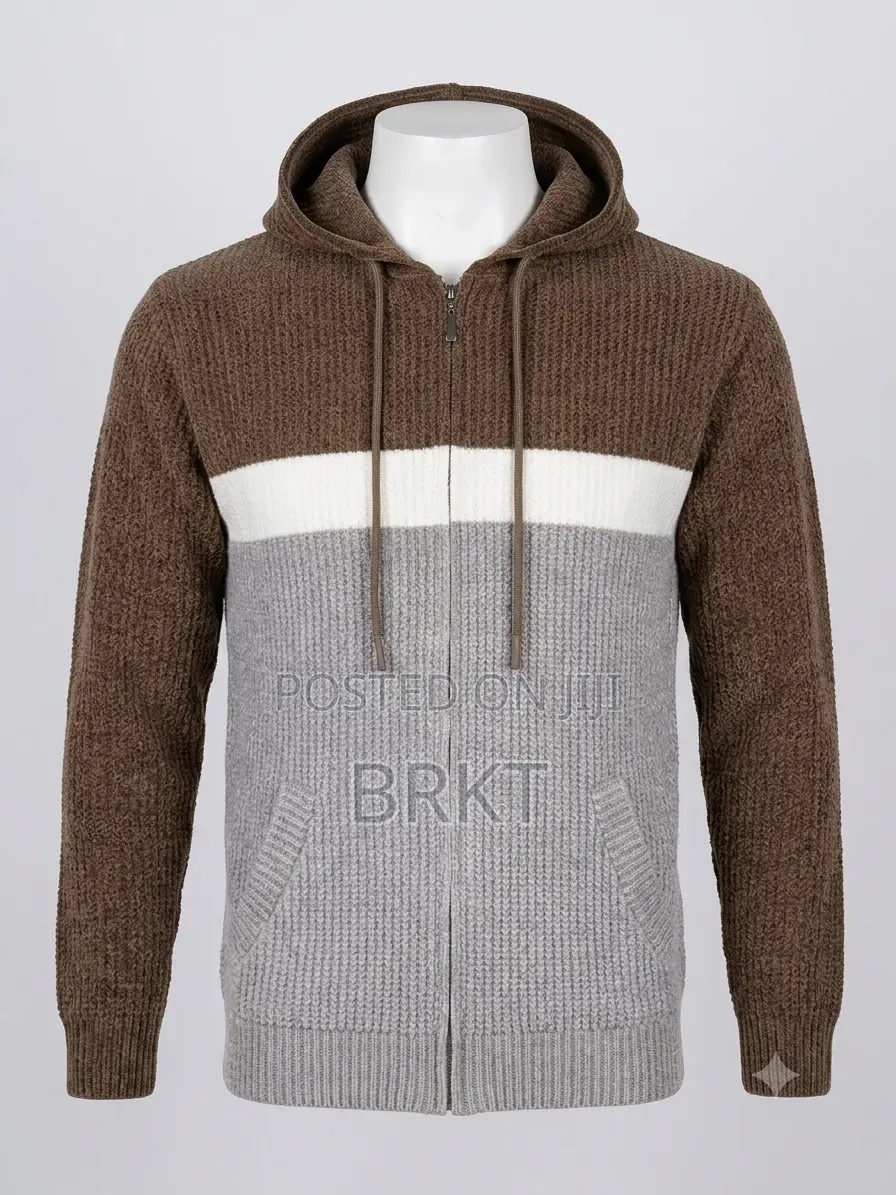 ጥራት ያለው የክረምት ባለ ኮፍያ ሹራብ (Sizes,M, L)