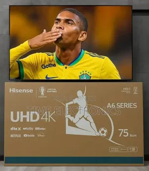 Hisence 75" A6 Series Uhd Smart Tv Free Delivery