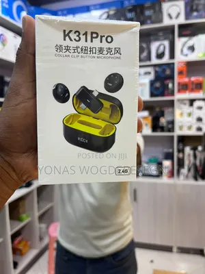 K31pro Wireless Collar Clip Button Microphone