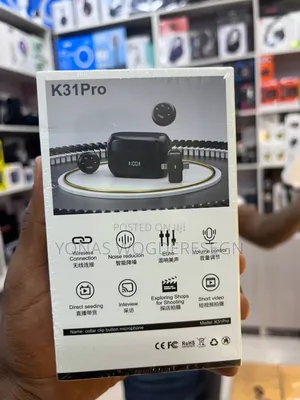 K31pro Wireless Collar Clip Button Microphone