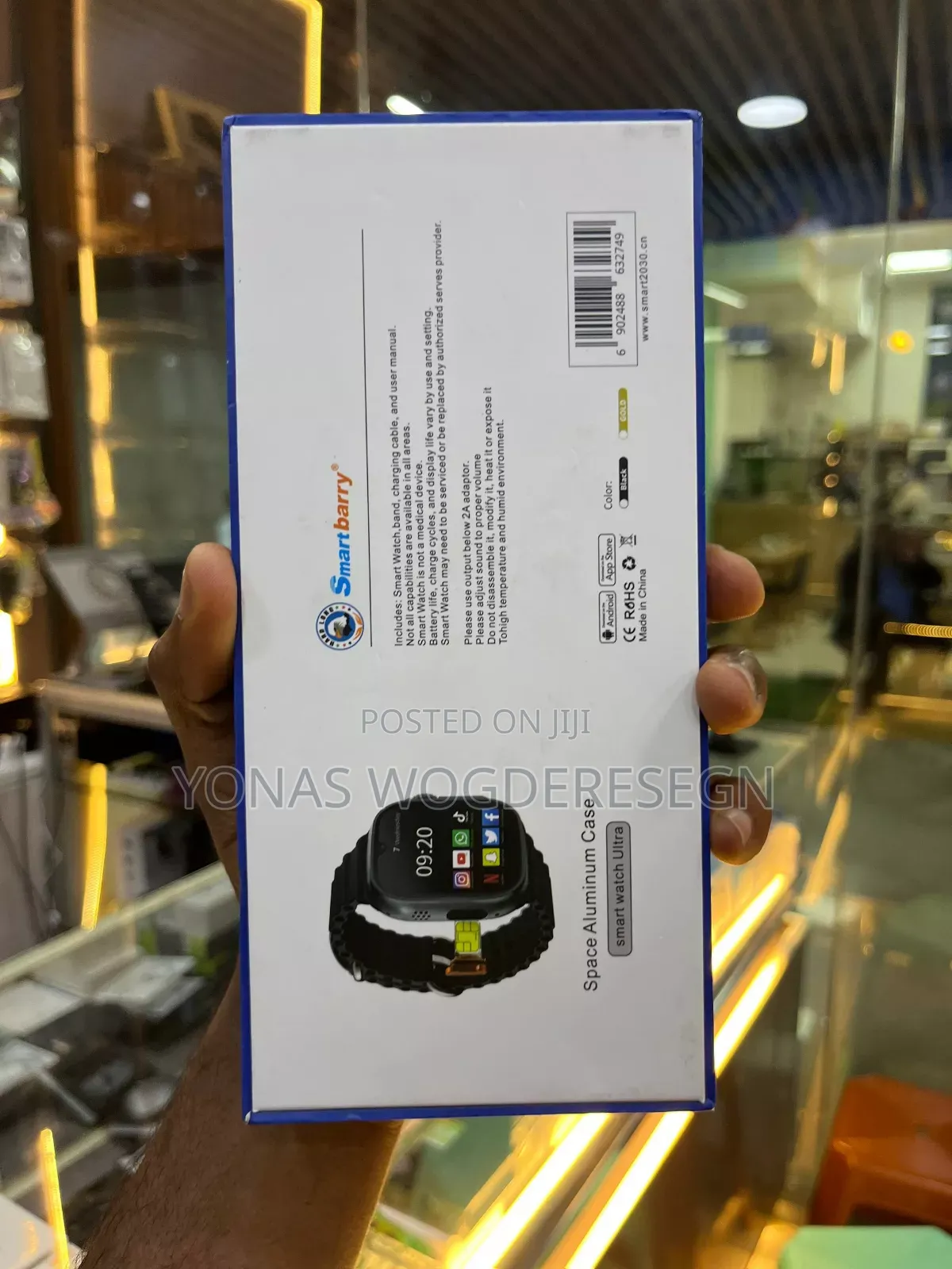 Smartberry C92 Max Smart Watch – 2.2” Hd Display With Sim Support