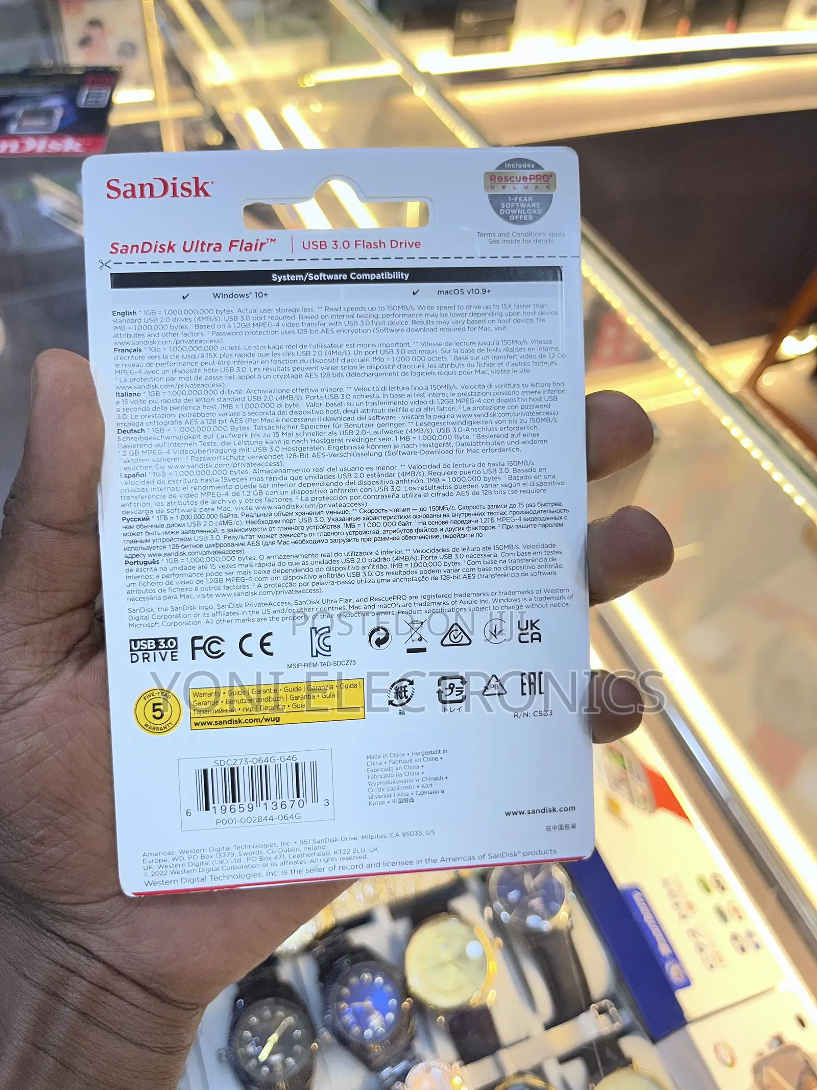 Sandisk Ultra Flair 64gb Usb 3.0 Flash Drive