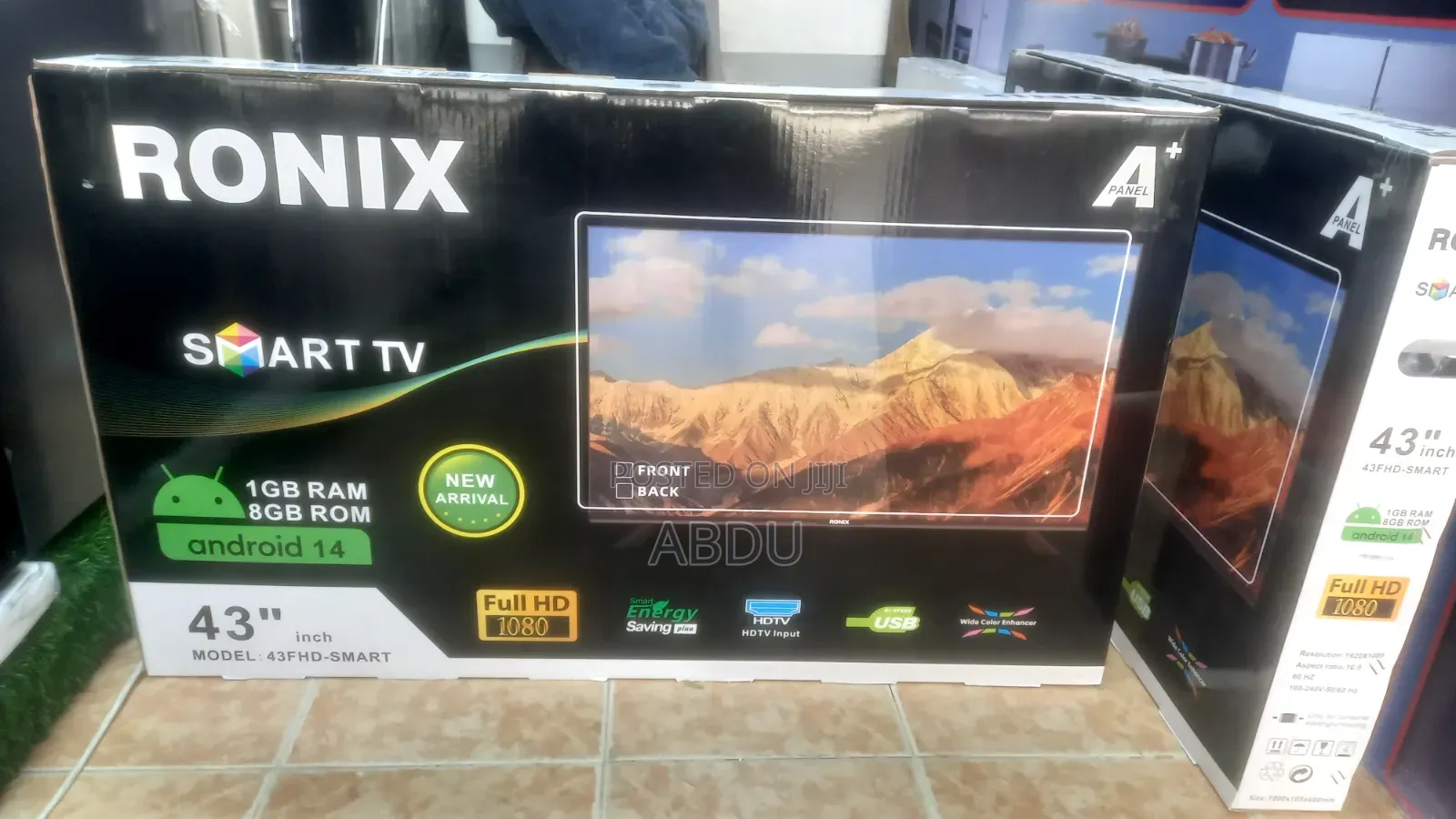 Ronix Tv 43inc ሲግል እስክሪን ነው Esmart Tv