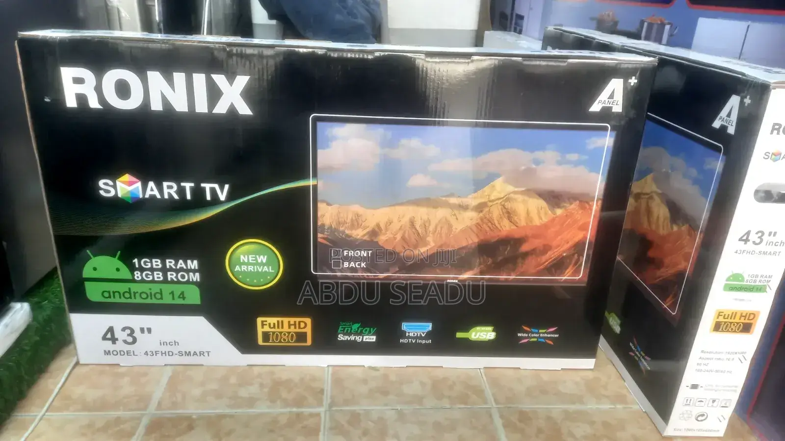 Ronix Tv 43inc ሲግል እስክሪን ነው Esmart Tv