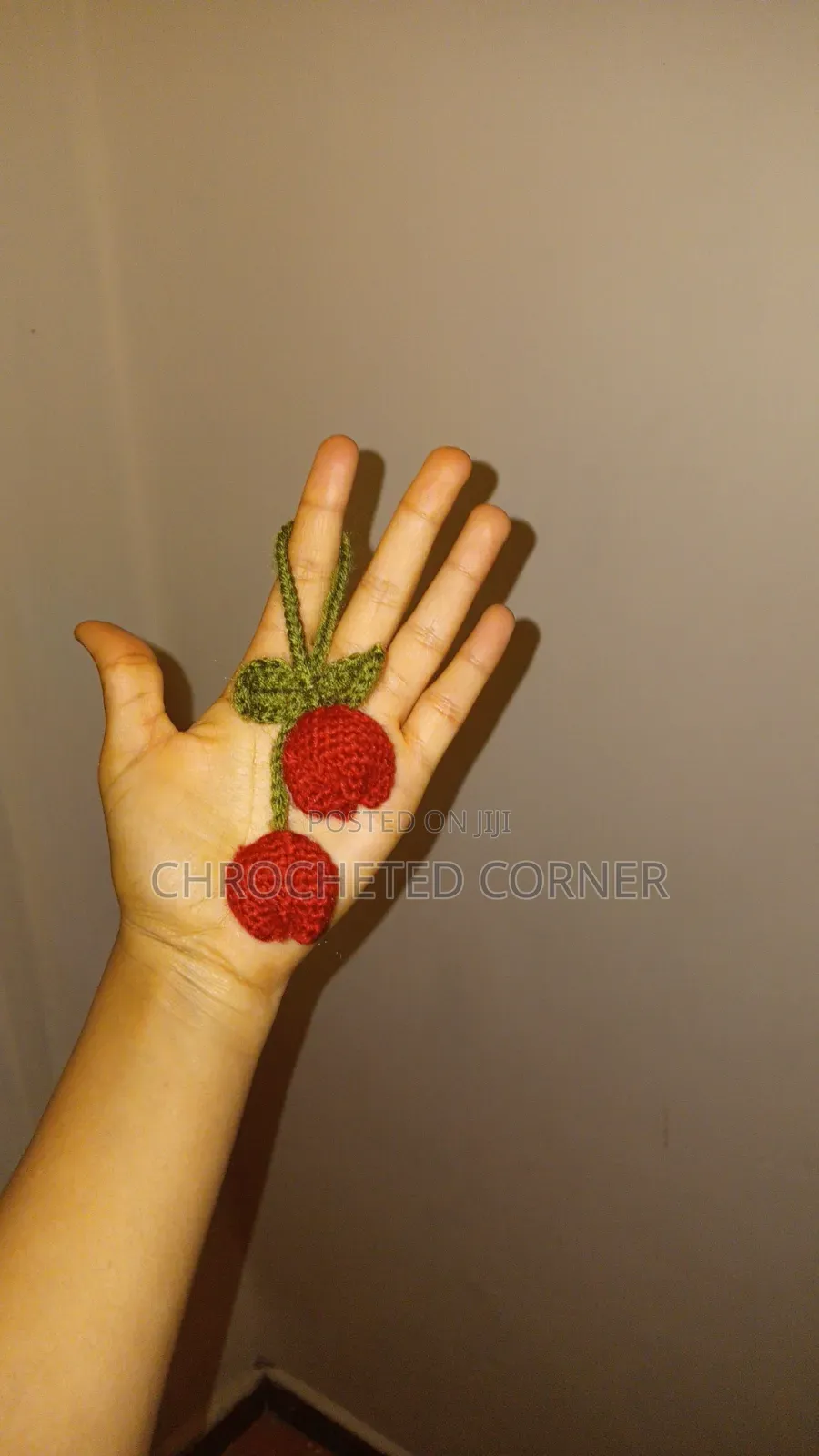Chrochrochet Tulip Flower Keychain, Bag Charm