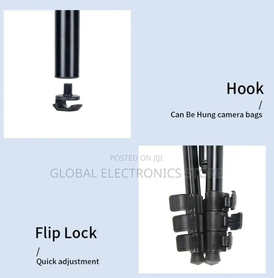 Jmary 2 In 1 Heavy Duty Tripod Monopod (Max 1.74m 4kg)