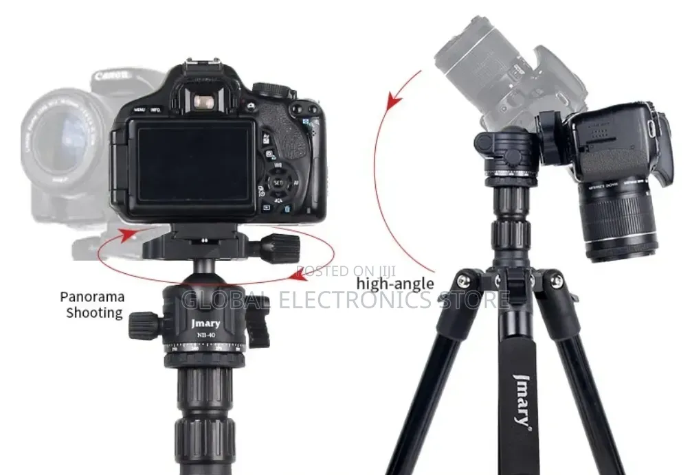 Jmary 2 In 1 Heavy Duty Tripod Monopod (Max 1.74m 4kg)
