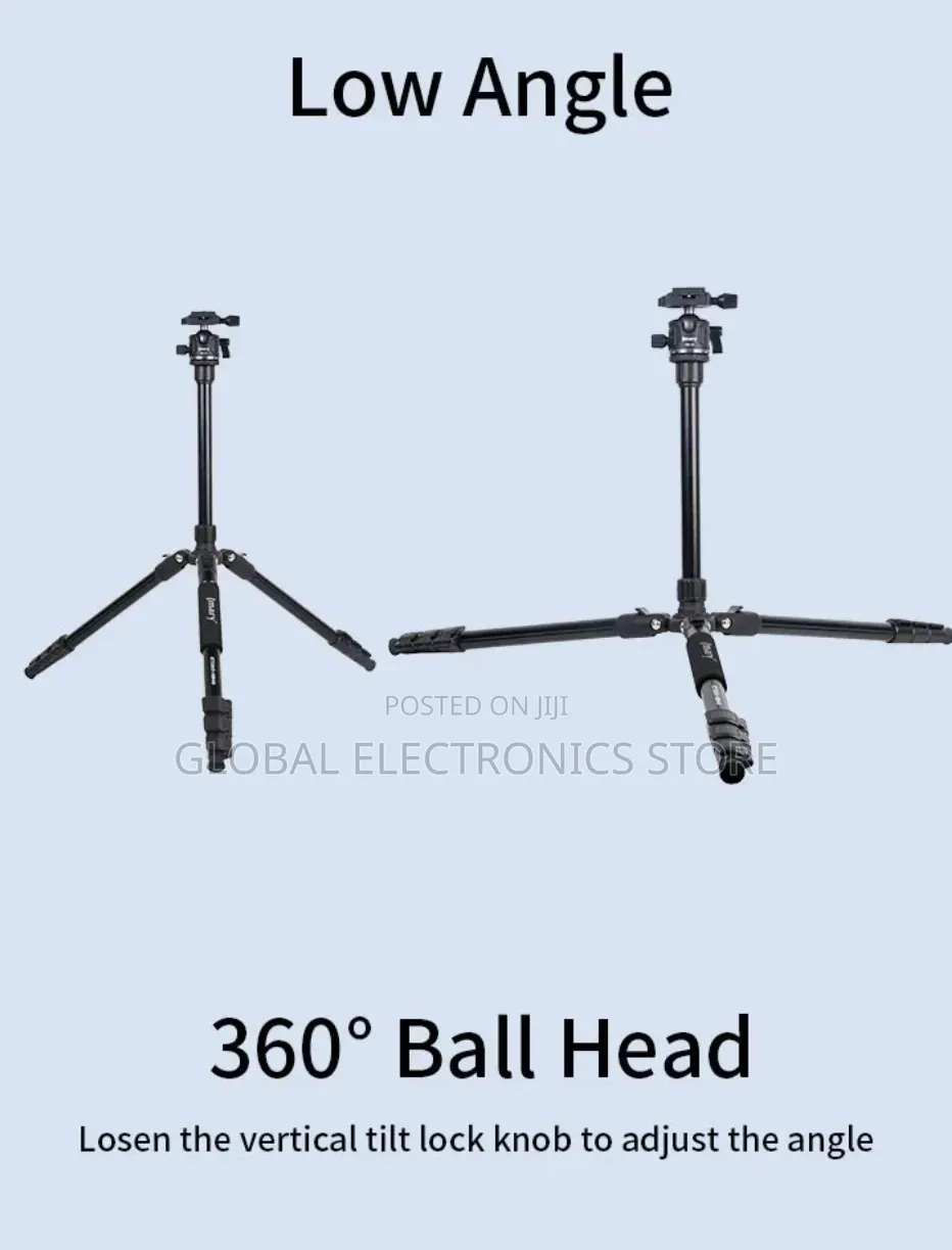 Jmary 2 In 1 Heavy Duty Tripod Monopod (Max 1.74m 4kg)
