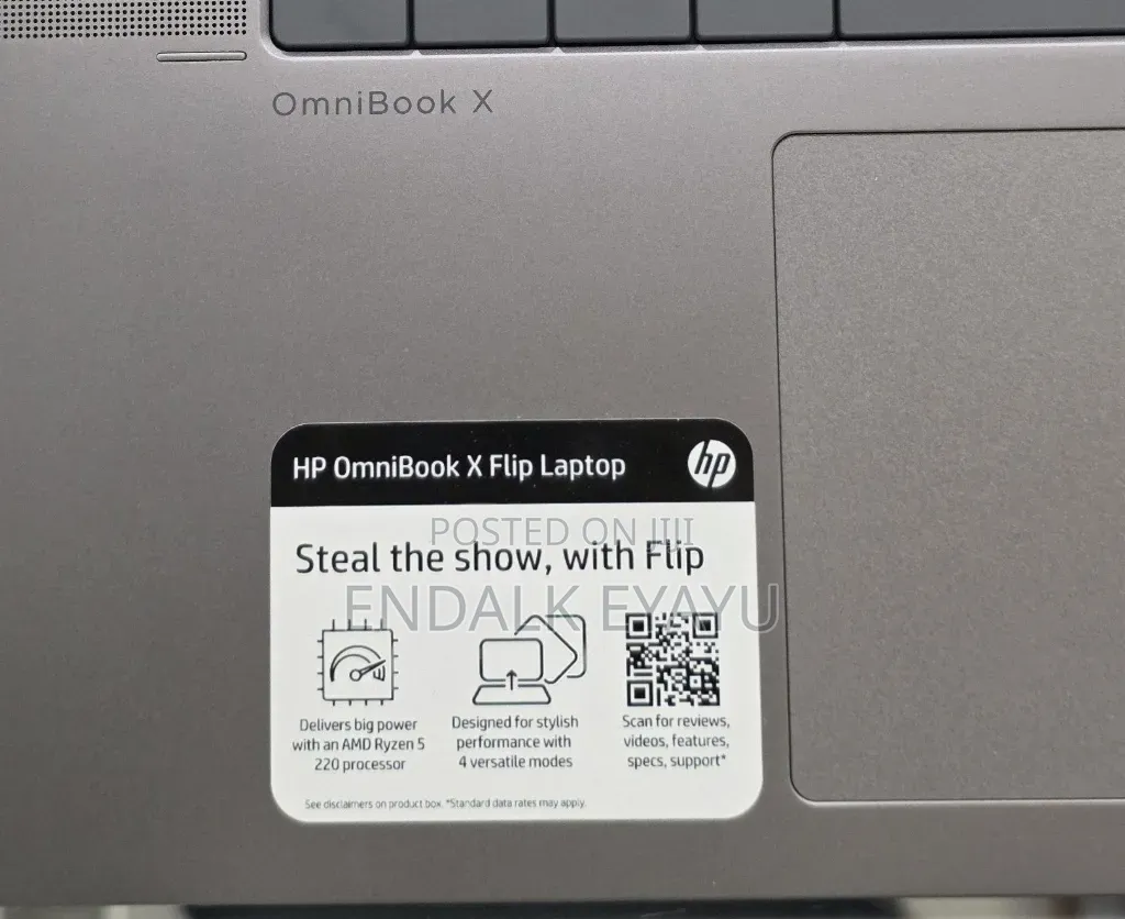 New Laptop HP OmniBook X Flip 16" 8GB AMD Ryzen 5 SSD 512GB
