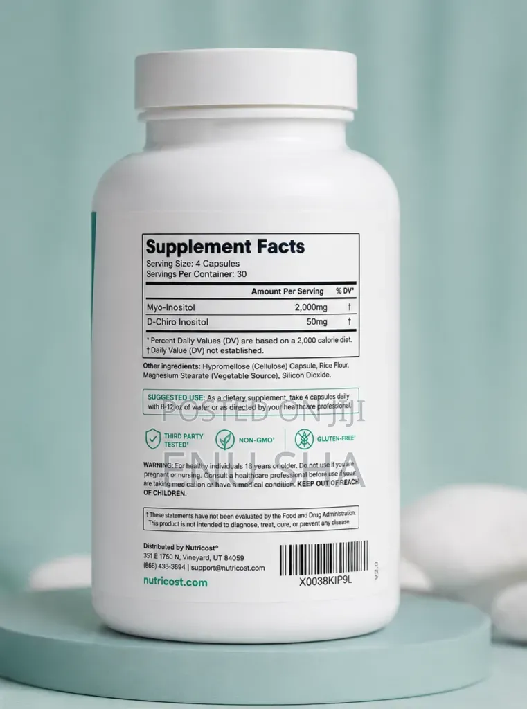 Pcos Suppliment, Nutricost Women Myo D-Chiro Inositol