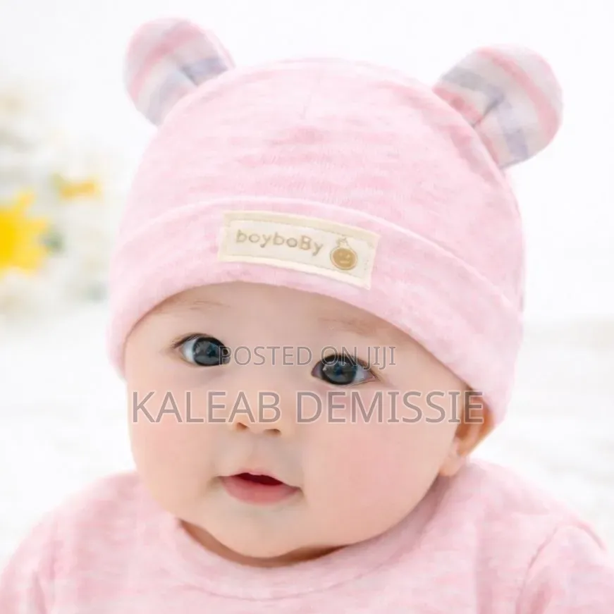 Breathable Stretchy Cotton Baby Hat ኳሊቲ ኮፍ