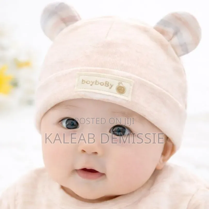 Breathable Stretchy Cotton Baby Hat ኳሊቲ ኮፍ