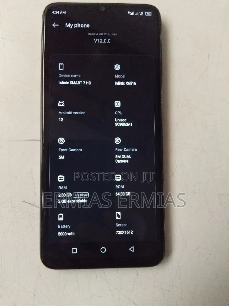 Infinix Smart 7 HD 64 GB Black