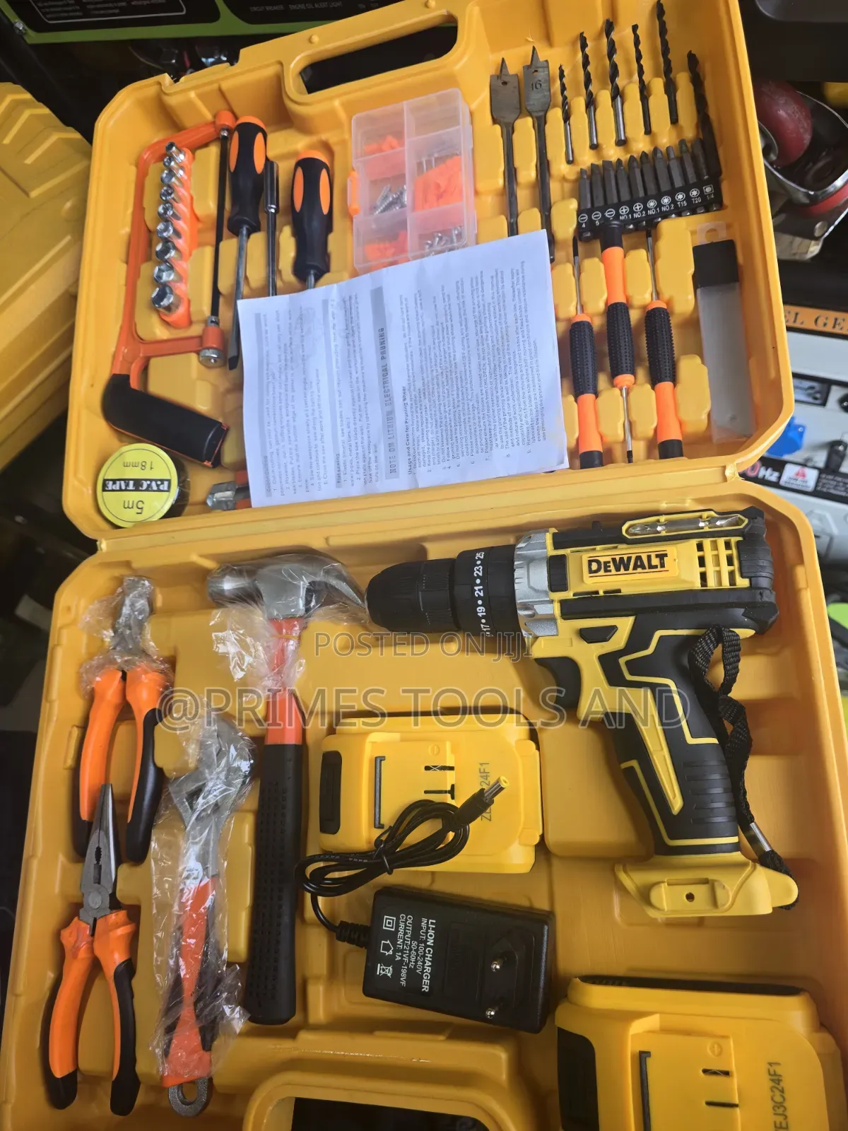 Dewalt Rechargeable Drill | Cordless Lithium Battery Power Drill