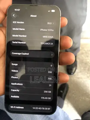 New Apple iPhone 13 Pro 256 GB Black