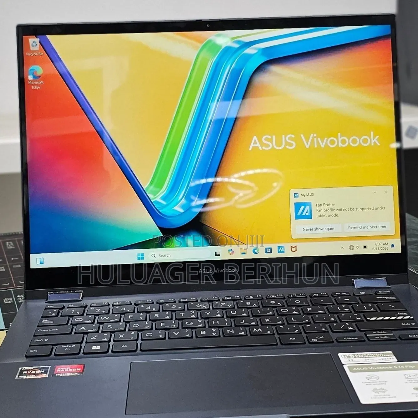New Laptop Asus Vivobook 14 16GB AMD Ryzen 7 SSD 512GB