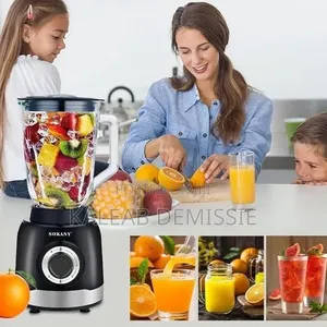Sokany Multi-Purpose Blender (1000w) የጁስ፣የስጋ እና የቡና መፍጫ
