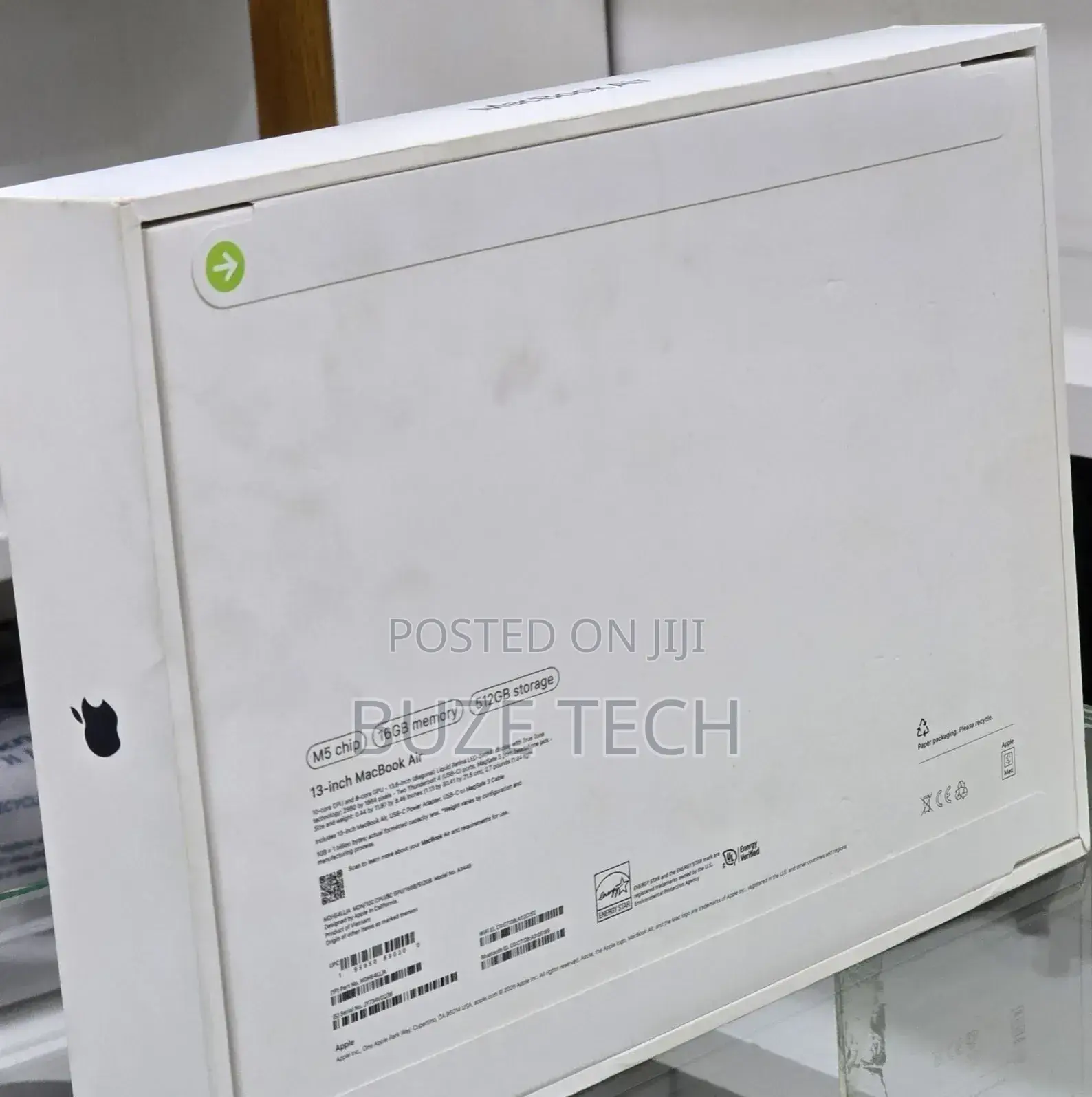 New Laptop Apple MacBook Air 2026 M5 16GB Apple M5 SSD 512GB