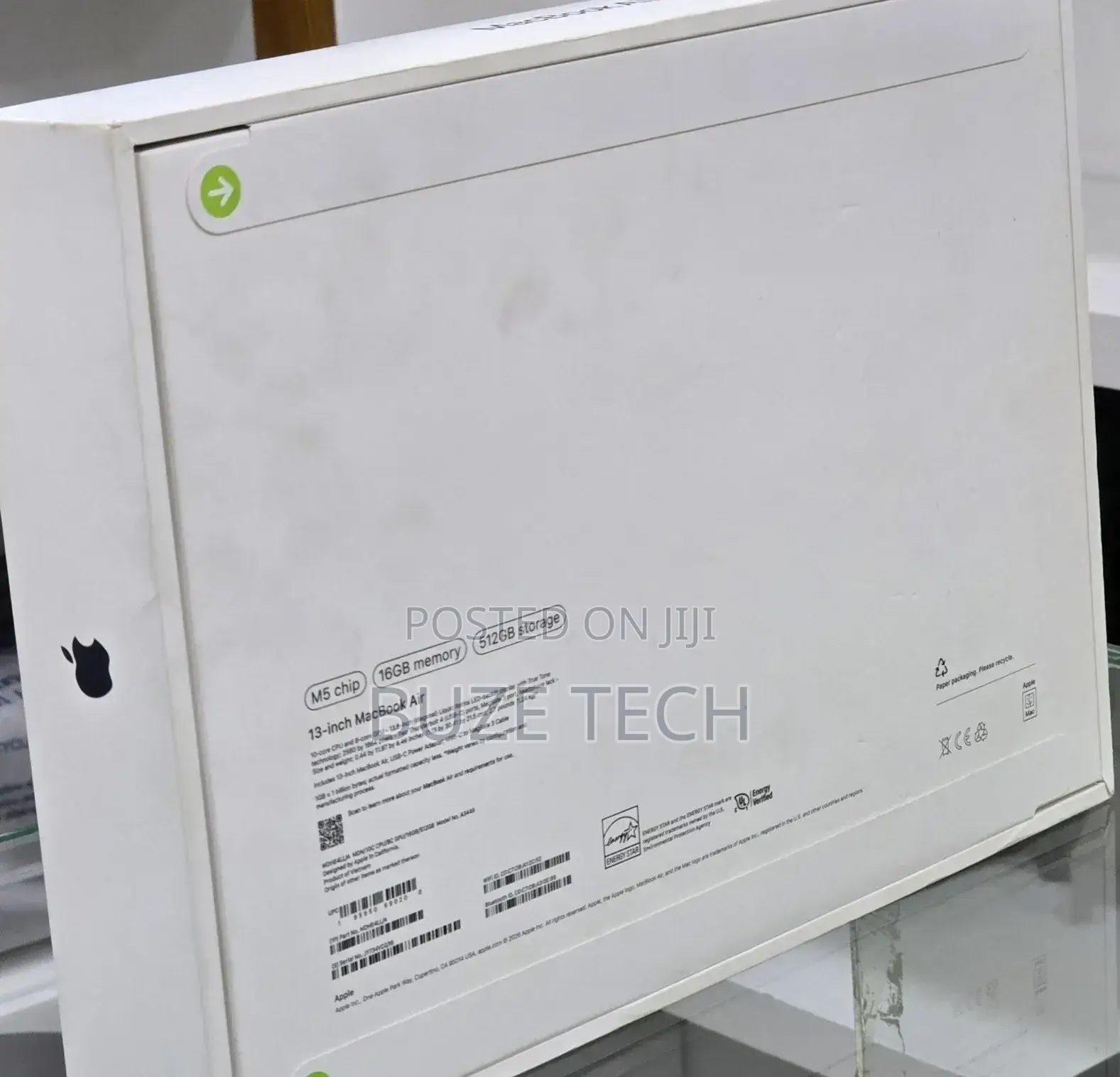 New Laptop Apple MacBook Air 2026 M5 16GB Apple M5 SSD 512GB