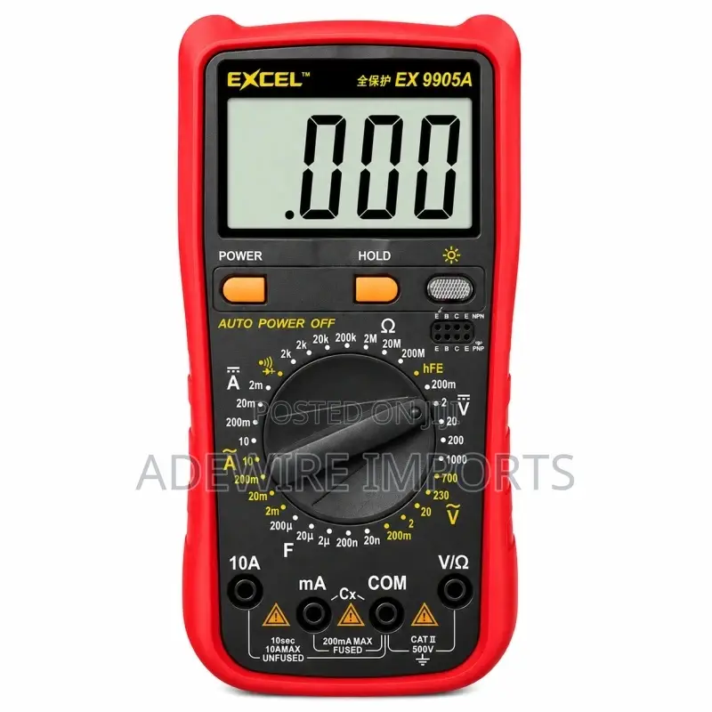 Excel Digital Multimeter Ex9905 With Vat
