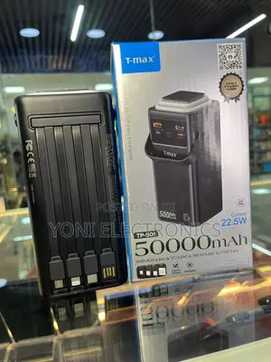 T-Max Tp-501 50000mah High-Capacity 22.5w Fast Charging Power Bank