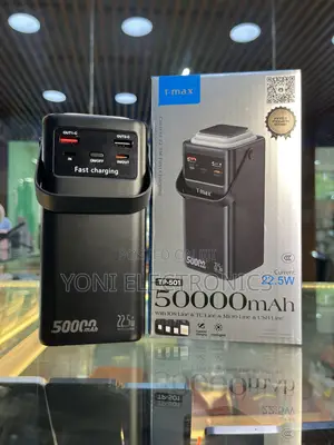 T-Max Tp-501 50000mah High-Capacity 22.5w Fast Charging Power Bank