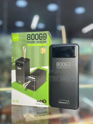 Rugga's Dh-187 "Starship" 80000mah Pd20w / Qc22.5w Power Bank