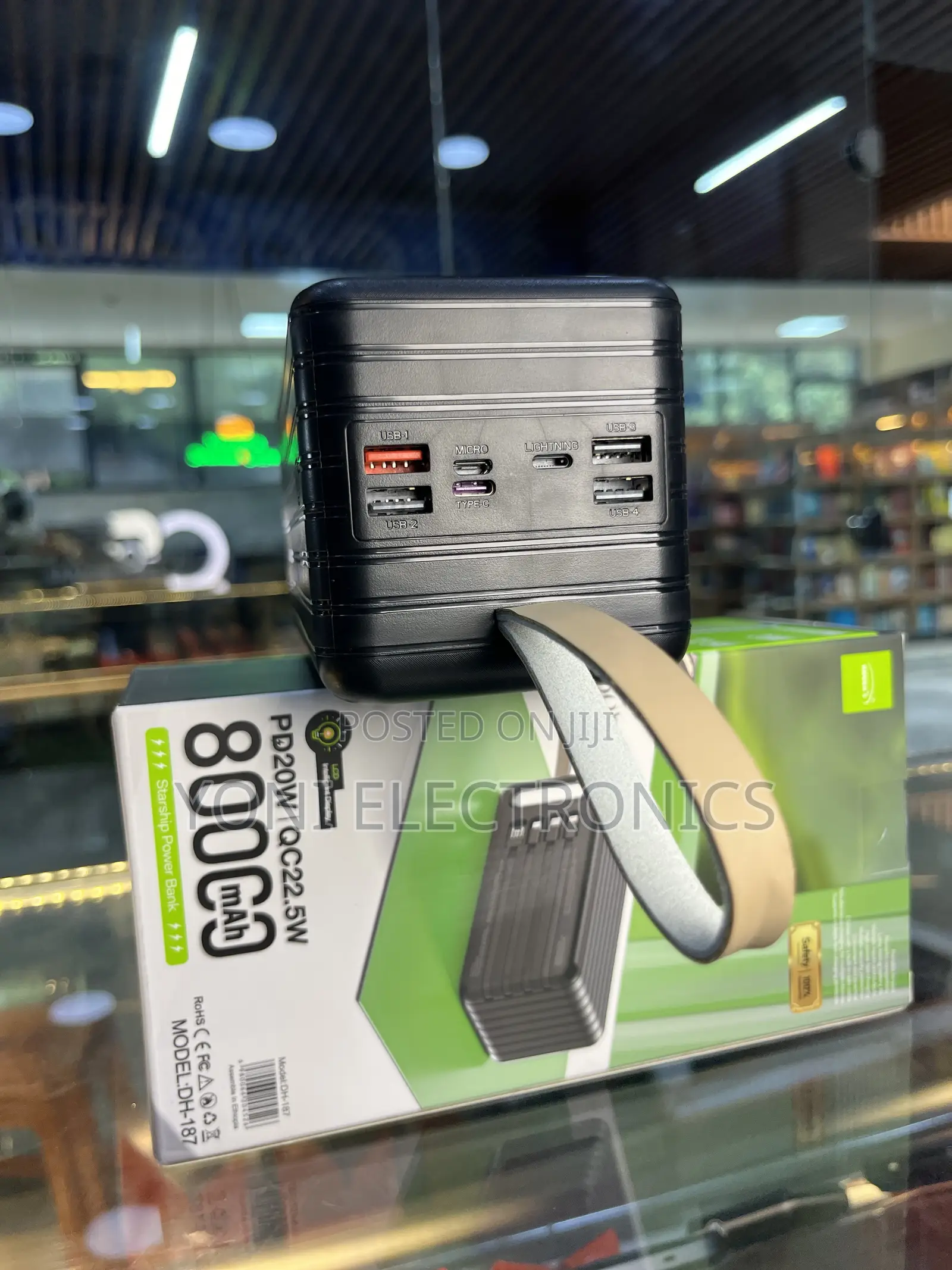 Rugga's Dh-187 "Starship" 80000mah Pd20w / Qc22.5w Power Bank