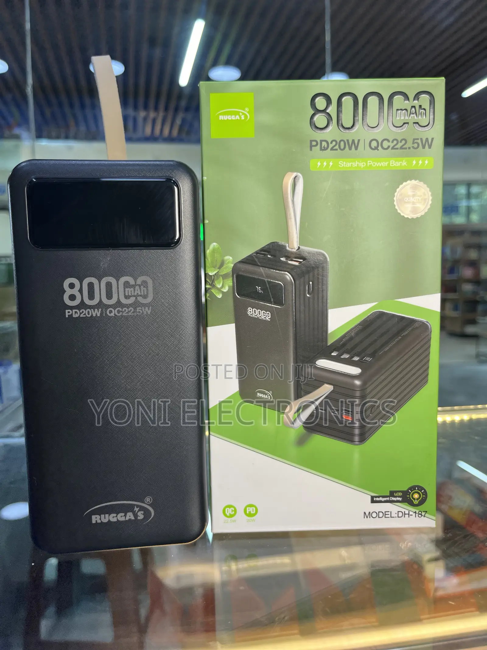 Rugga's Dh-187 "Starship" 80000mah Pd20w / Qc22.5w Power Bank