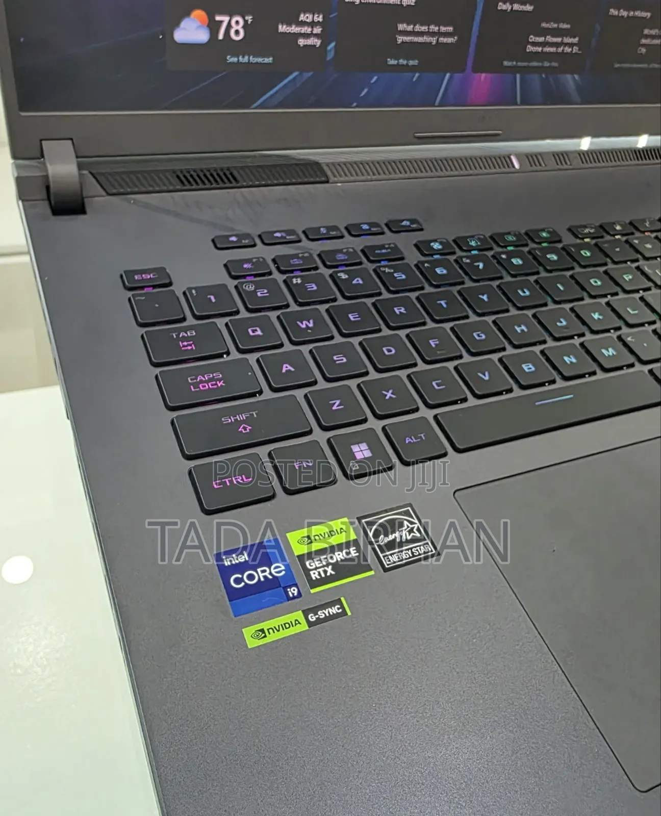 New Laptop Asus ROG Strix G15 16GB Intel Core i9 SSD 1T