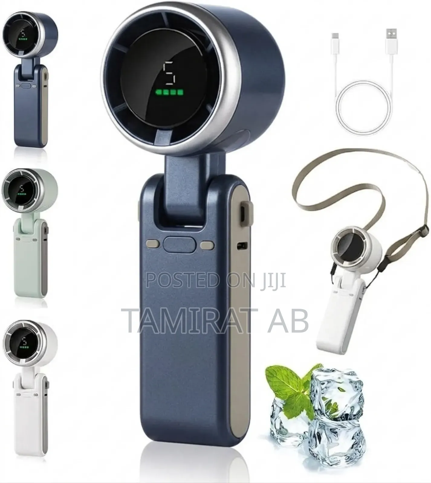 N607 Portable Handheld Turbo Fan, 5-speed High-speed Cooling Min Fan