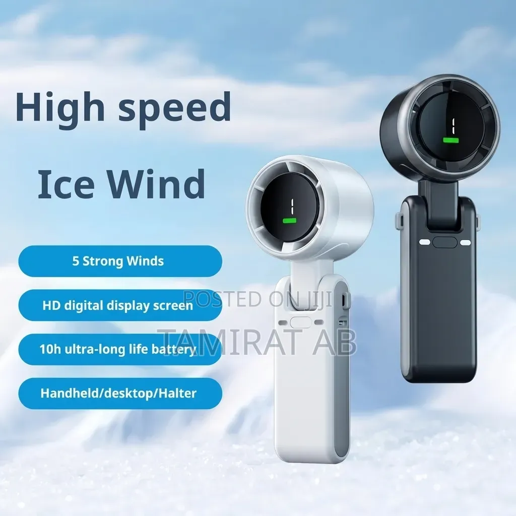 N607 Portable Handheld Turbo Fan, 5-speed High-speed Cooling Min Fan