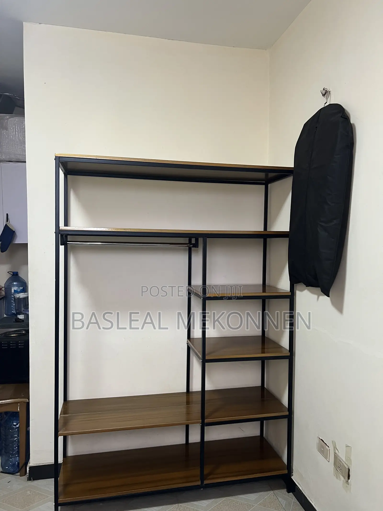 Easily Assembled Open Closet.