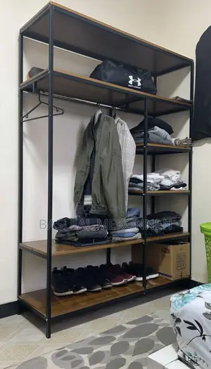 Easily Assembled Open Closet.