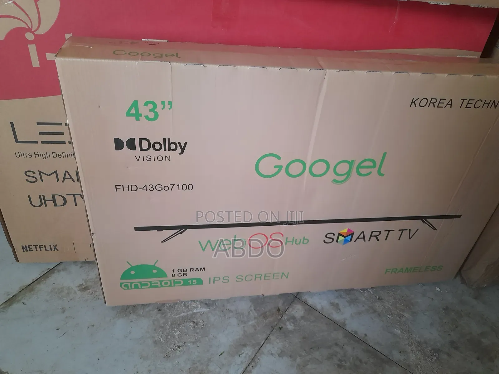 Googel Smart Tv 43 Inch Webos Andraid Framless 2026quality Hifi Sp